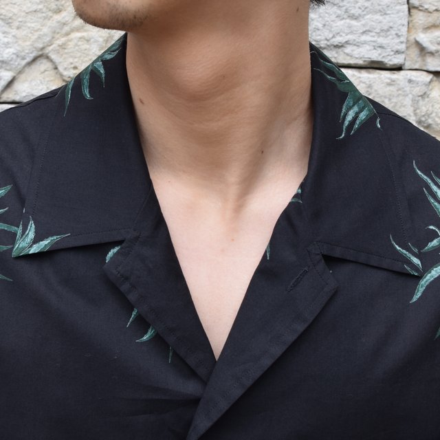 【2020 SS】blurhms(ブラームス) / Open Collar Shirt L/S -PLANT- #BHS-20SS017CP(5)