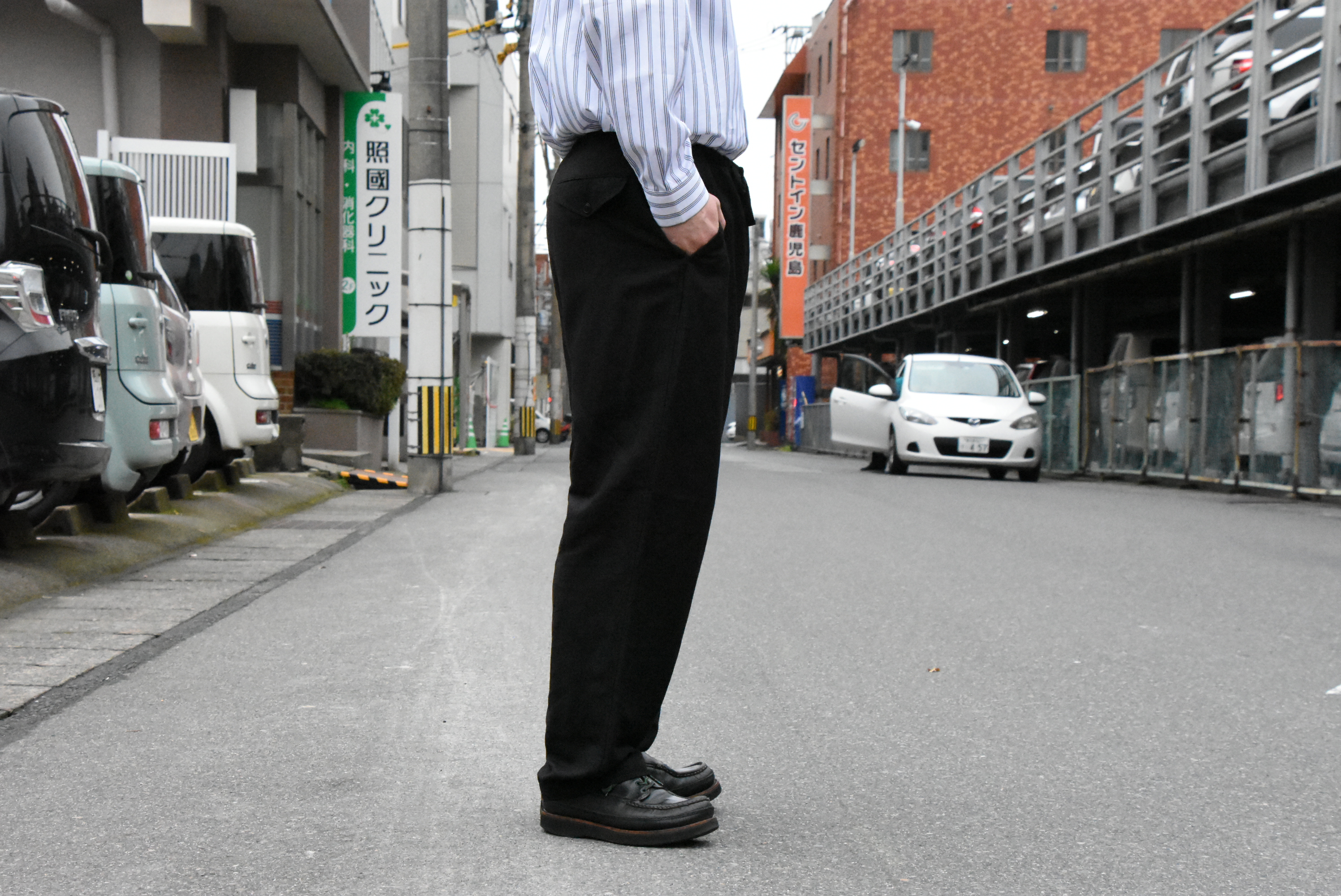 【2020 SS】COMOLI (コモリ) ヴィスコースリネンドローストリングパンツ#R01-03006(5)