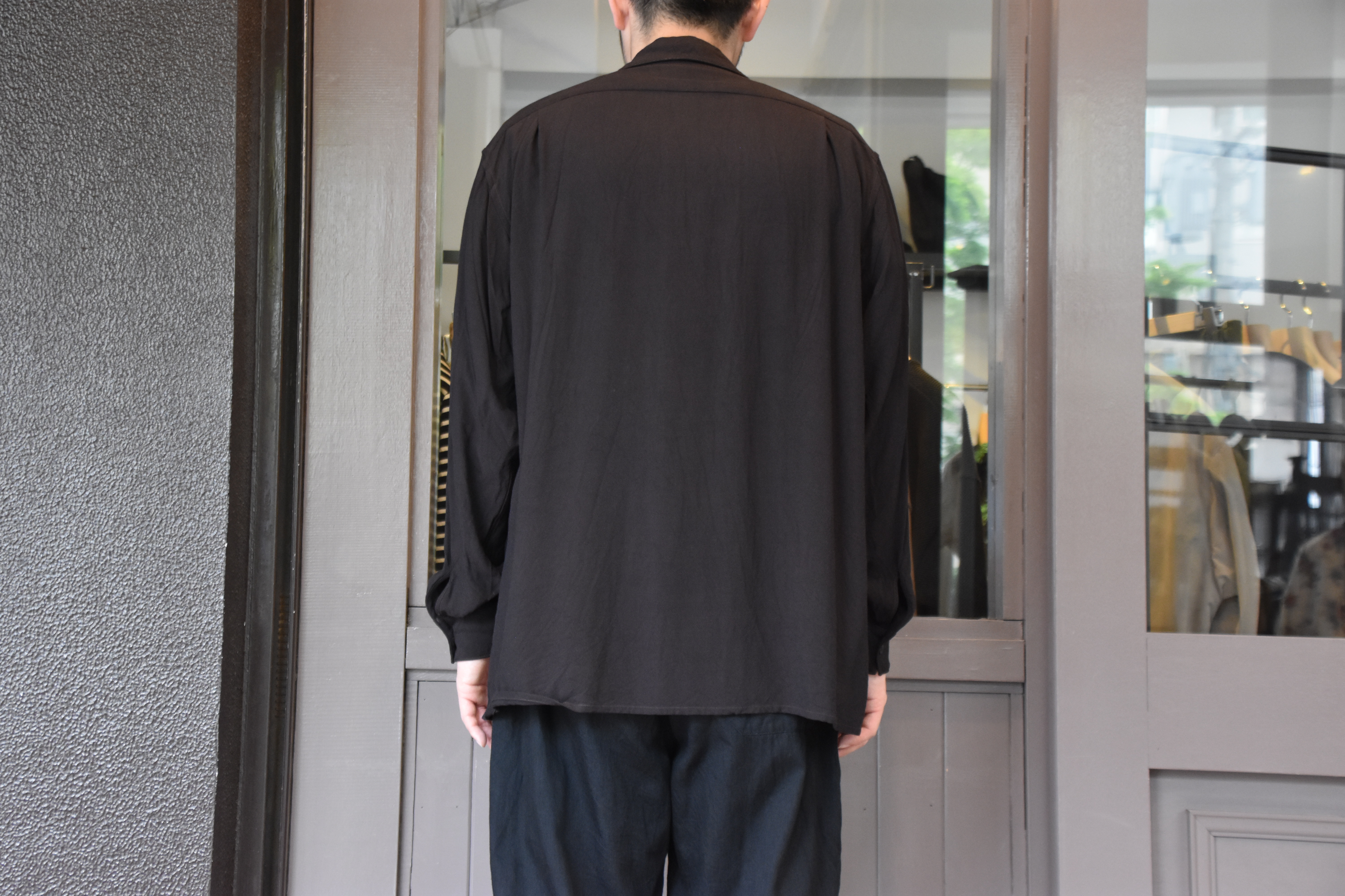 【2020 SS】COMOLI (コモリ) レーヨンオープンカラーシャツ#R01-02006(5)