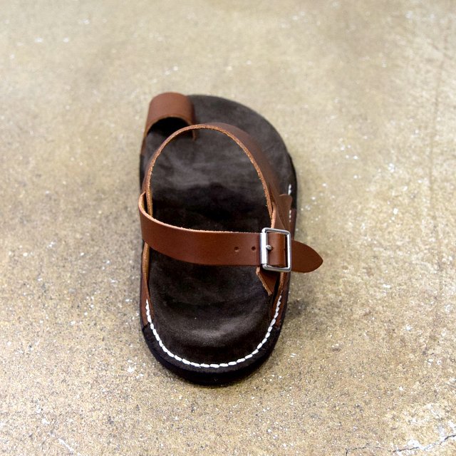 【2020】KAPTAIN SUNSHINE × PHIGVEL / GURKHA FOOTBED SANDALS -BROWN- #KS20SGD06(5)