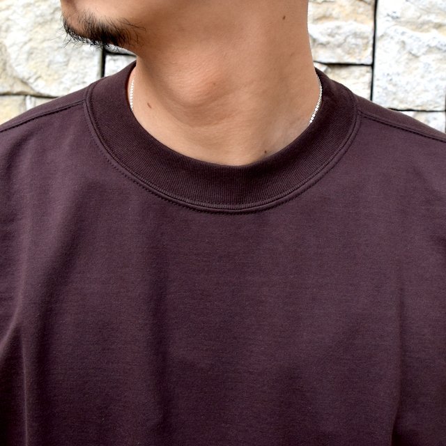 【2020 SS】AURALEE(オーラリー)/ SUPER HIGH GAUGE SWEAT BIG TEE -D.BROWN- #A20SP02NU(5)