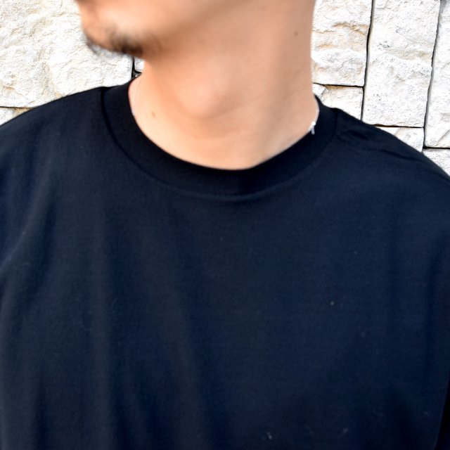 【2020】AURALEE(オーラリー)/ HARD TWIST AMUNZEN DOUBLE CLOTH TEE -BLACK- #A20ST01KN(5)