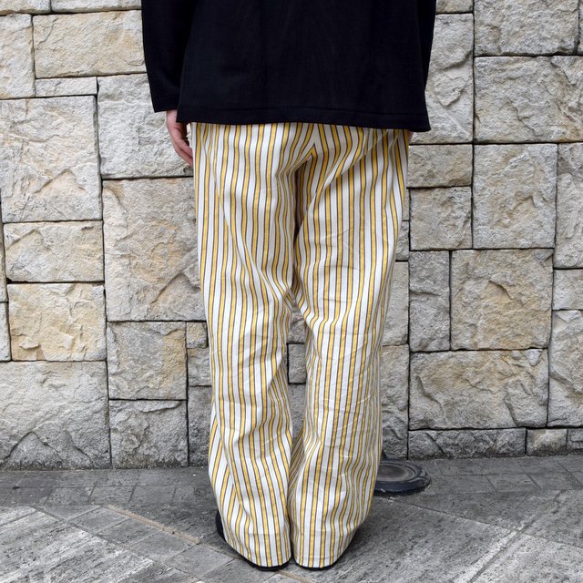 【2020 SS】NEAT(ニート)/ LAL STRIPE WIDE PANTS -PURPLE×YELLOW- #20-01LSW(5)
