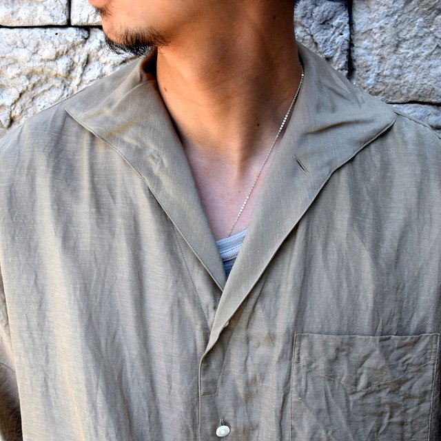 【30% off sale】【2020】KAPTAIN SUNSHINE (キャプテンサンシャイン)/ RIVIERA S/S SHIRT -KHAKI- #KS20SSH04(5)