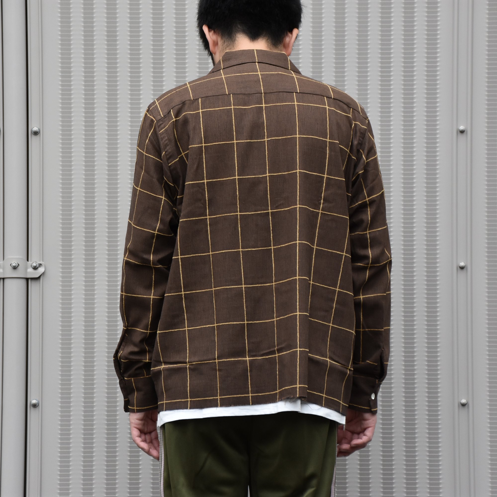 NEEDLES(ニードルス) C.O.B Classic Shirt -C/Pe/R Plaid Twill-BROWN #HM206(5)