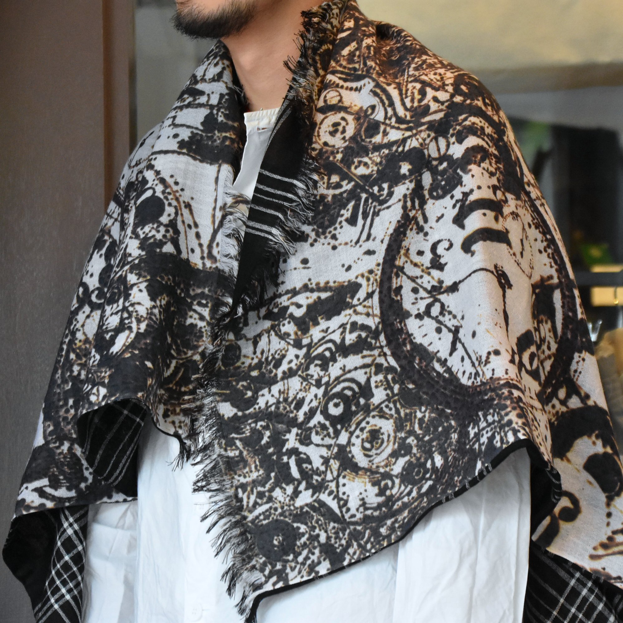TAKAHIRO MIYASHITA The SoloIst.(タカヒロミヤシタ ザ ソロイスト) w face scarf #sa.0021bAW20(5)