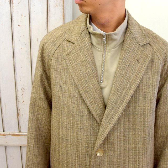 AURALEE(オーラリー)/ BLUEFACED WOOL DOUBLE CLOTH CHESTERFIELD COAT -MIX BEIGE- #A20AC01BN(5)