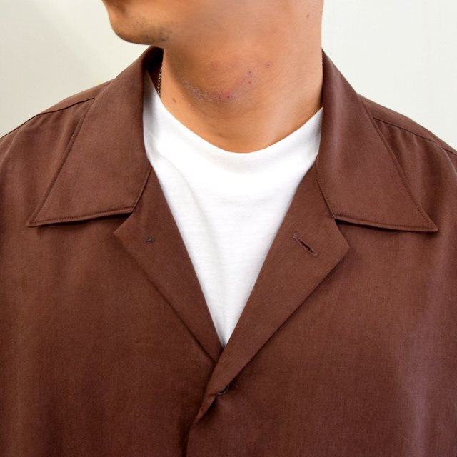 YOKE(ヨーク)/ BIG FLAP LONG SHIRTS -BRICK BROWN- #YK20AW0144SH(5)