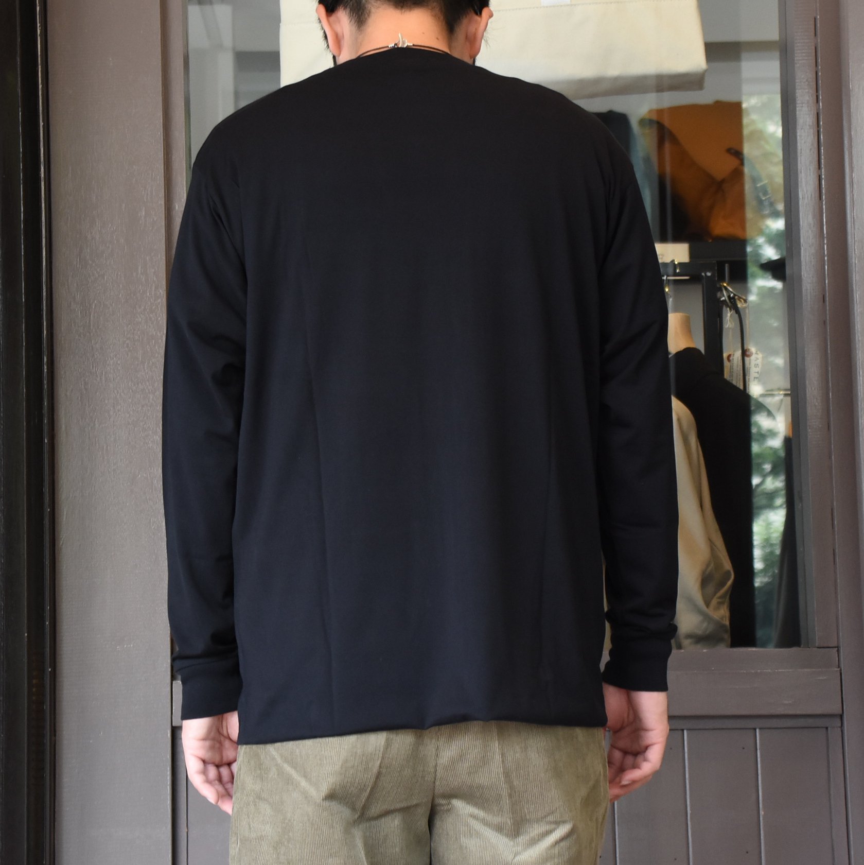 【2020】COMOLI (コモリ) ダブルレイヤーL/Sクルー#S03-05002 -NAVY-(5)