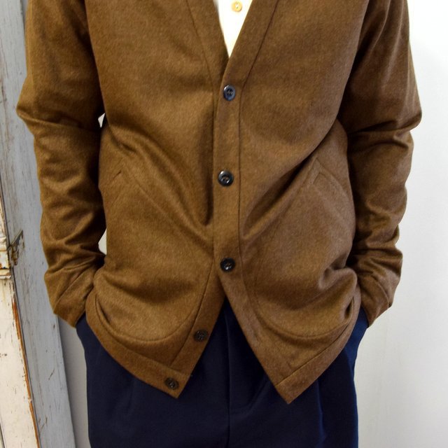 【2020】FRANK LEDER(フランクリーダー)/ LIGHT WEIGHT LODEN WOOL CARDIGAN -BROWN- #0127018(5)