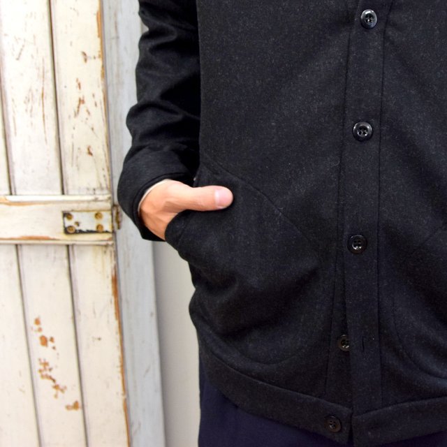 FRANK LEDER(フランクリーダー)/ LIGHT WEIGHT LODEN WOOL CARDIGAN -BLACK- #0127018(5)