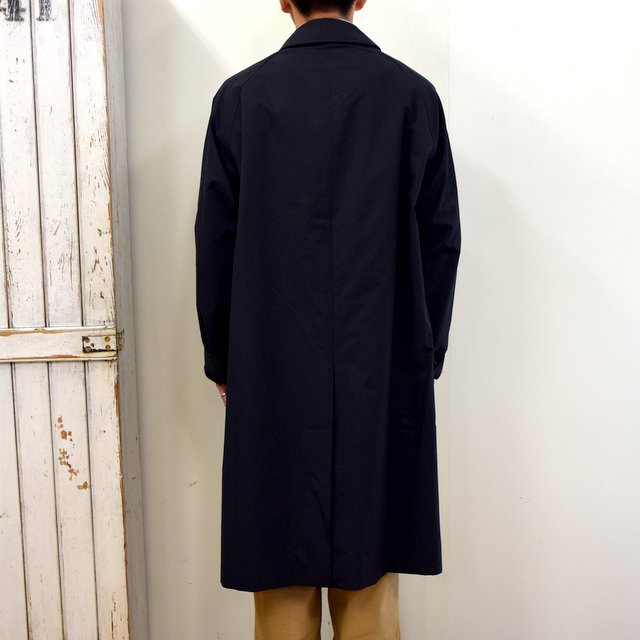 STUDIO NICHOLSON(スタジオニコルソン)/ TECHNICAL COTTON RAGLAN MID LENGTH MAC ‐BLACK‐(5)