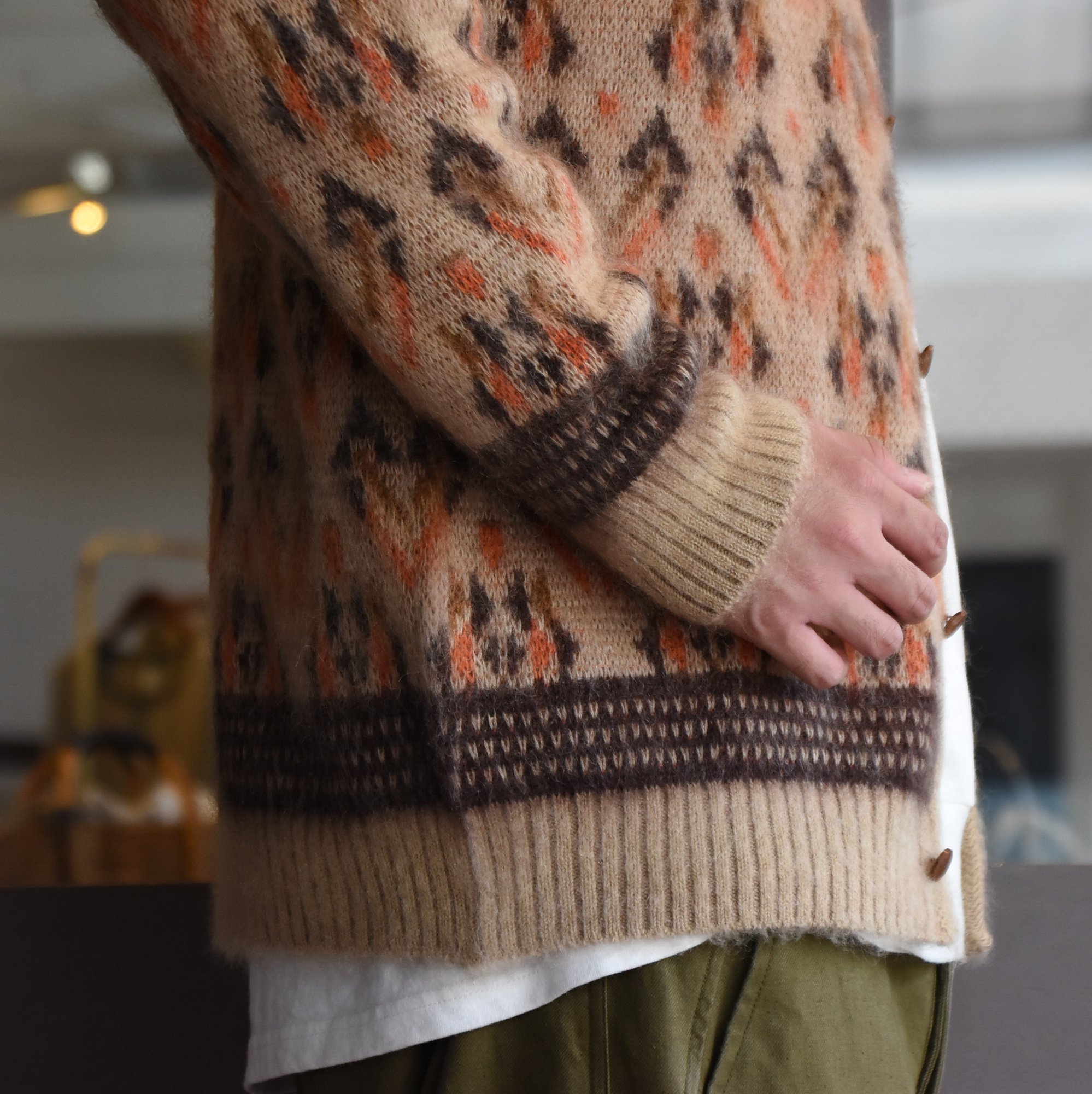 【2020】NEEDLES(ニードルス) Mohair Cardigan -Triangle- #HM270(5)
