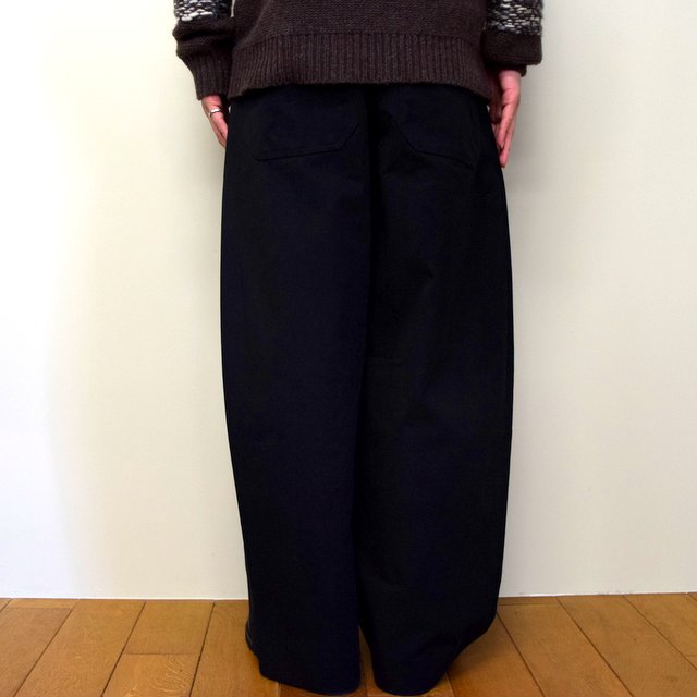 STUDIO NICHOLSON(スタジオニコルソン)/ PEACHED COTTON TWILL-BLACK- #SNM-351(5)