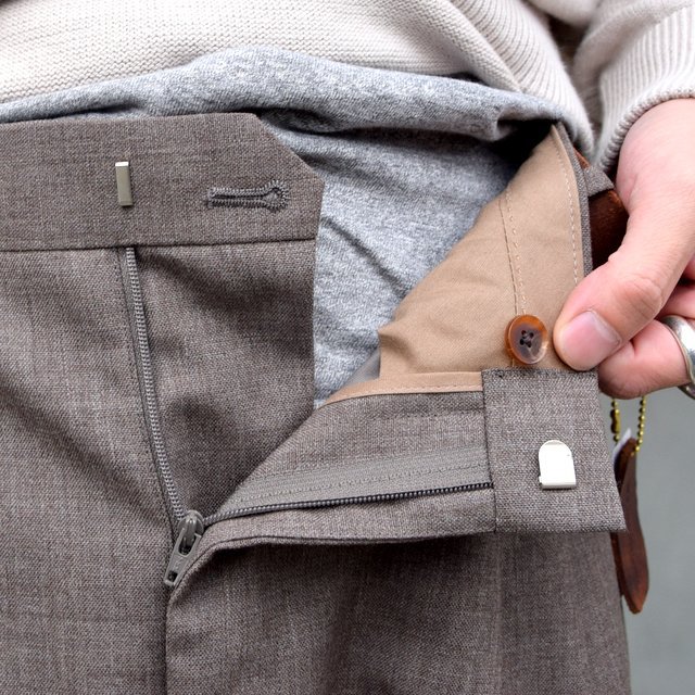 AURALEE(オーラリー)/ BLUEFACED WOOL WIDE SLACKS -TOP BROWN- #A20AP03BH(5)
