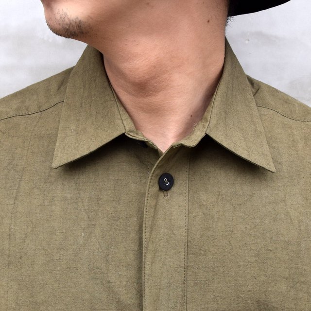 FRANK LEDER(フランクリーダー)/ COTTON / LINEN SIDE POCKET SHIRT WITH SEED 0216077-58(5)
