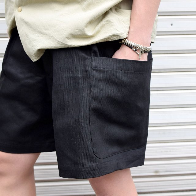 NEAT(ニート)/ C/L OXFORD CARGO SHORTS -BLACK- #20-01LOC(5)