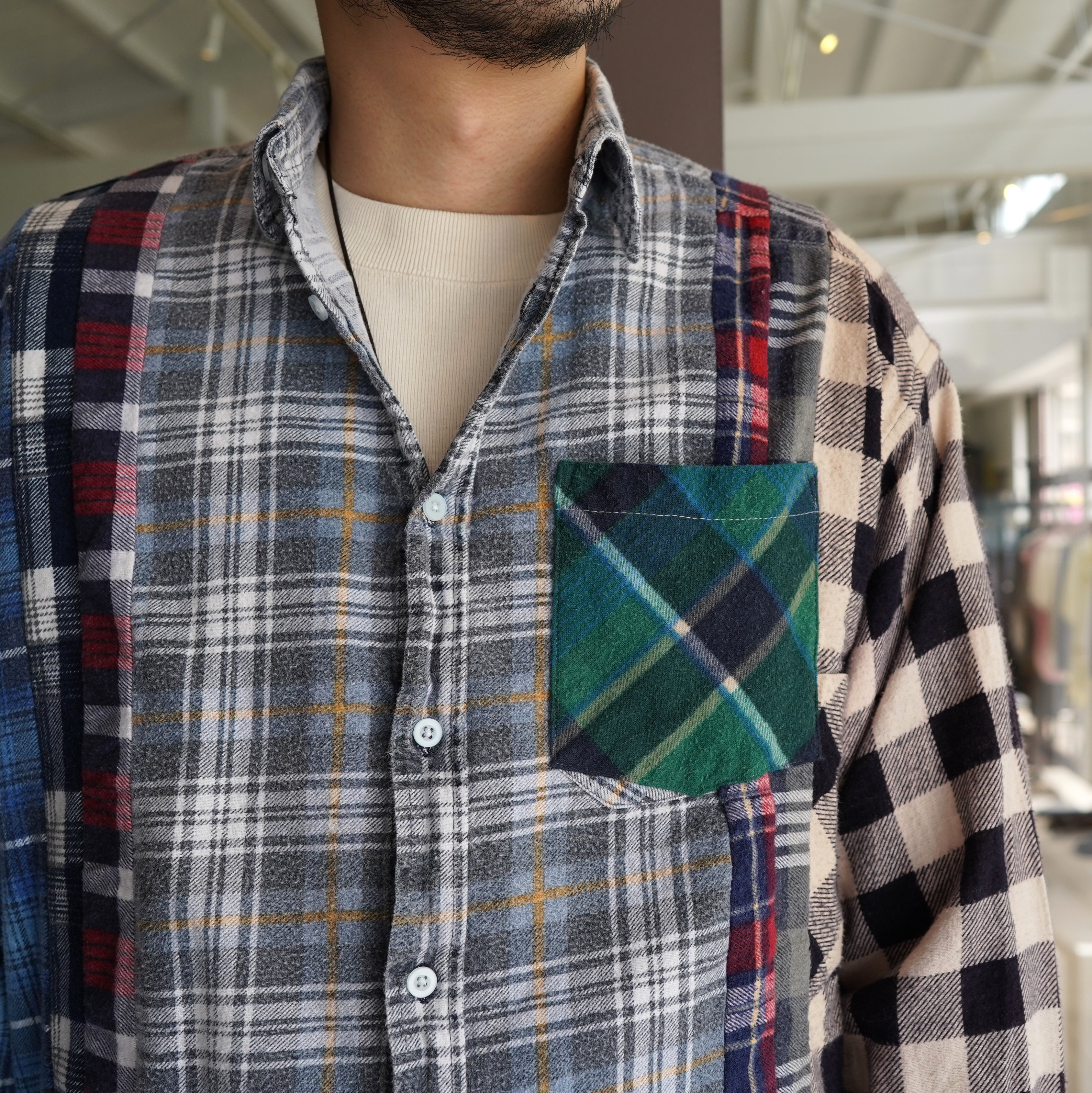 Rebuild by Needles(リビルドバイニードルス)/ flannel check shirts -ASSORT(B)- #JO286(5)