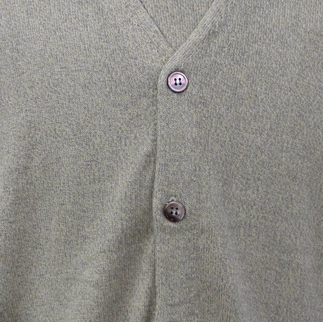 crepuscule(クレプスキュール)/COTTON SILK CARDIGAN -BEIGE&GRAY- #2103-006(5)