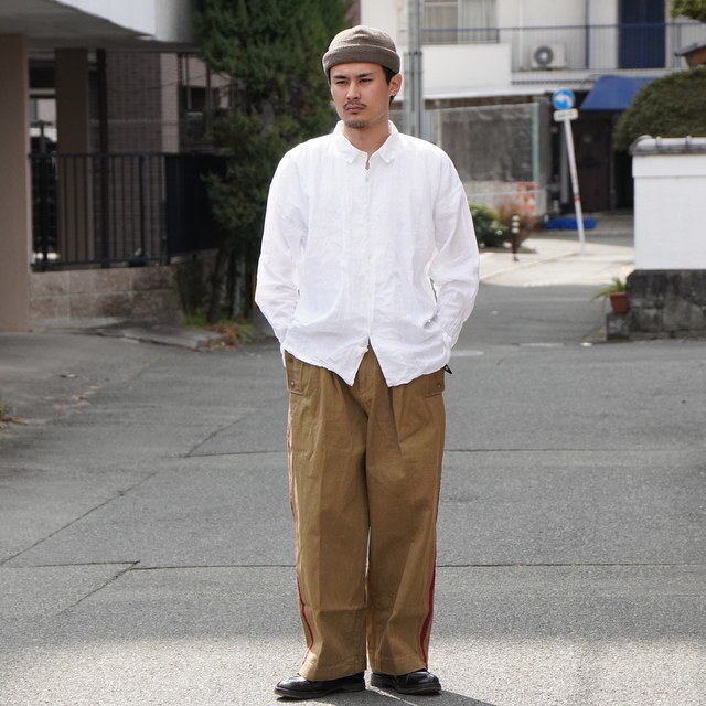 【25ss】Gurank(グランク)/linen shirts -WHT & NVY - #723-25A10L(5)