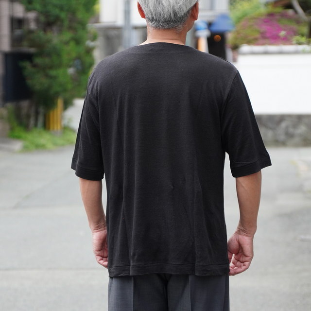 y25SSzMAATEE&SONS(}[eB[AhTY)/ LINEN S/SLEEVE BOAT TEE -WHITE,ORANGE,BLACK- #MT5103-0812(5)