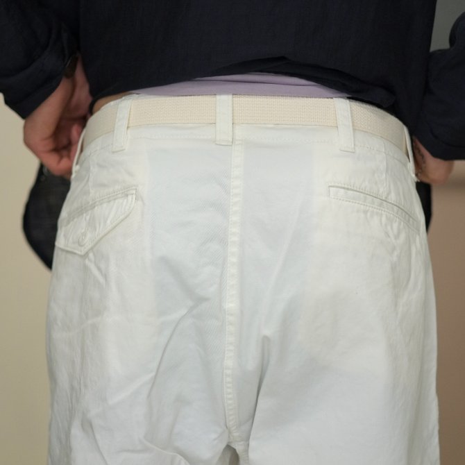 MASTER&Co.(}X^[AhR[) CHINO SHORTS with BELT -(80)WHITE-(6)