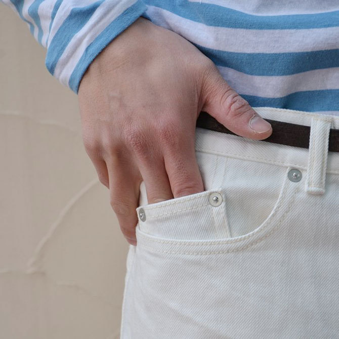 EEL products(イ―ルプロダクツ)エレファントデニム -(11)WHITE-(6)
