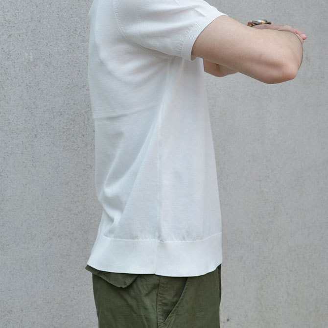 EEL products(イ―ルプロダクツ) Allways Knit 1/2 -(11)WHITE-(6)