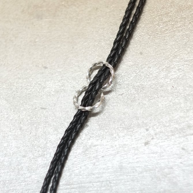 【30% off sale】7 × 7 / seven by seven ( セブン バイ セブン ) LEATHER CHOKER UNISEX -2色展開(BLACK。、Natural)-(6)