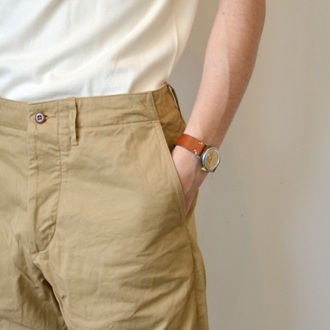 A VONTADE(A {^[W) Classic Chino Trousers -Wide Fit-BEIGE- #VTD-0340-PT(6)