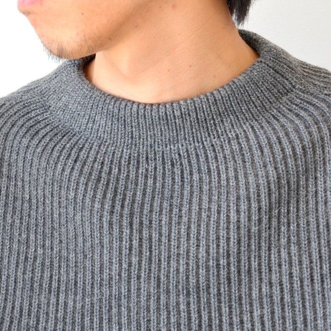 ANDERSEN-ANDERSEN(アンデルセン アンデルセン) SAILOR SWEATER CREW NECK(5Gauge) -GREY- #AD-002(6)