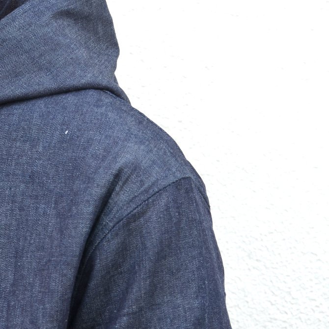 【40% off sale】LOWLOOM(ロールーム)/ Half zip hoody -DUNGAREE- #4369-lw-8013(6)