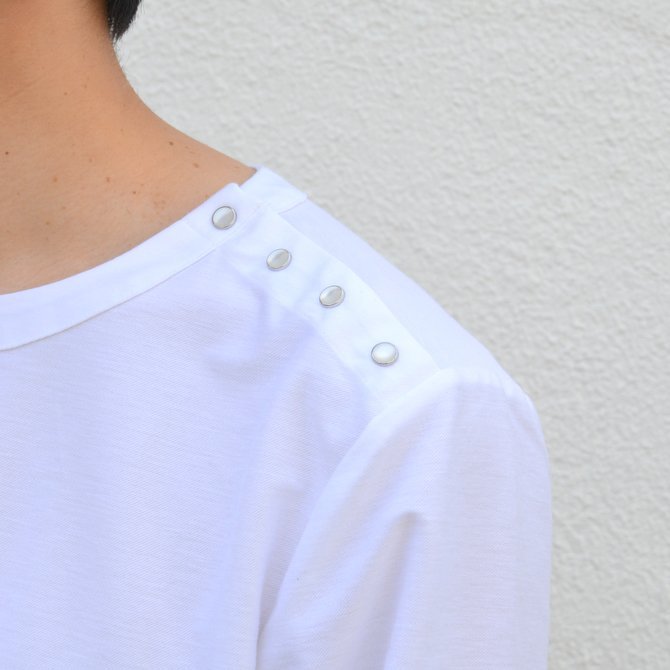 【30% OFF SALE】【17 SS】Curly(カーリー) HIGH GAUGE TWILL JERSEY -WHITE- #171-31032SD(6)