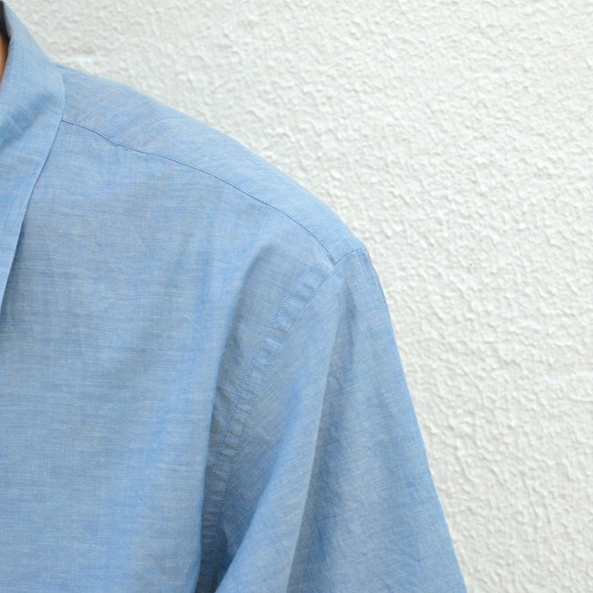 【17 SS】MARKAWARE(マーカウェア)/ OPEN COLLAR SHIRTS S/S -INDIGO- #A17B-03SH01B11(6)