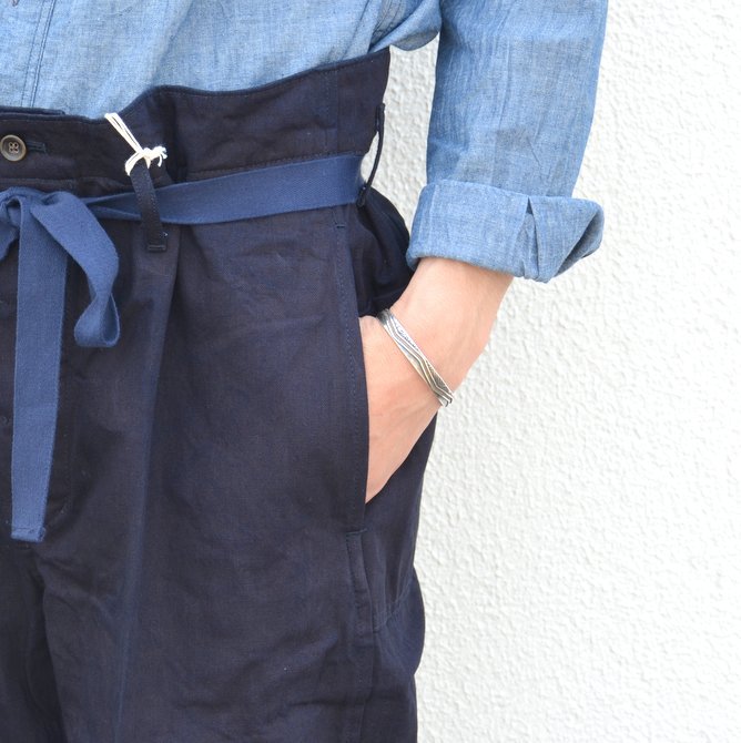 chimala(チマラ)/10OZ INDIGO X BLACK WEFT DENIM RAILROAD PANTS(UNISEX) -INDIGO- #(6)