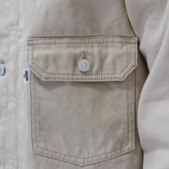 【30% off SALE】【2018 SS】7 × 7 / seven by seven ( セブン バイ セブン ) 1ST KATSURAGI JACKET -BEIGE- #SBSS18KJK(6)