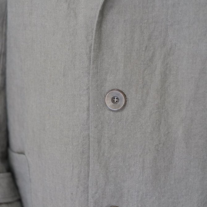 【30% off SALE】【2018 SS】FRANK LEDER(フランク リーダー) BELGIAN LINEN COAT -GRAY- #0211029(6)