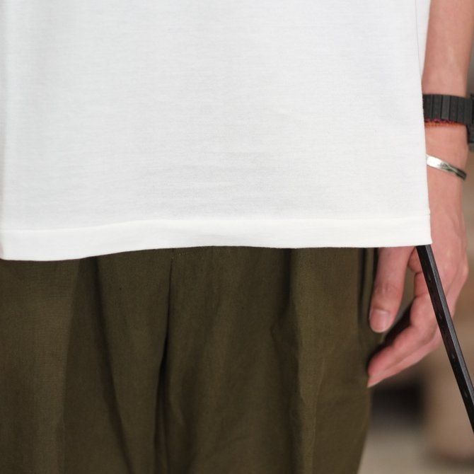 【2018 SS】COMOLI (コモリ) コットンシルク裏毛ノースリーブ -WHITE- #M01-05007(6)