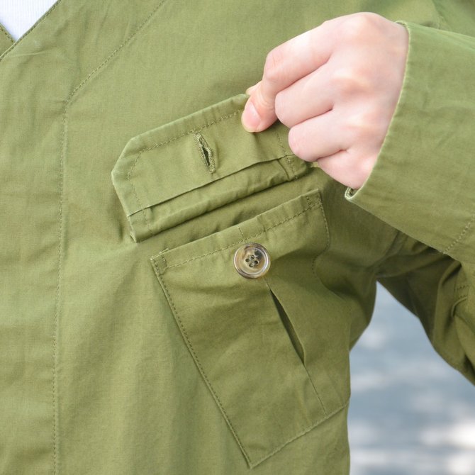 【40% OFF SALE】STUDIO NICHOLSON(スタジオニコルソン)/ MUCLUC JACKET -ARMY GREEN- #SN-301(6)