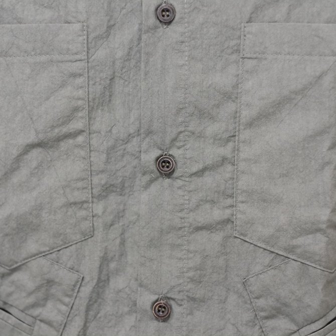 【30% off SALE】【2018 SS】FRANK LEDER(フランク リーダー) TRIPLE WASHED THIN COTTON SHIRT -KHAKI- #0216015(6)