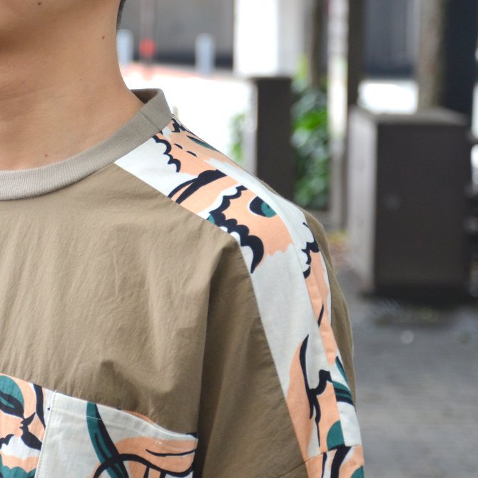 【40% OFF SALE】SLOWGUN(スロウガン)/ プリティッシュPTマテ布帛TEE -(A)BEIGE- #380906(6)