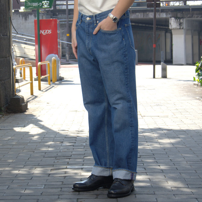 【20 SS】 AURALEE(オーラリー)/ WASHED HARD TWIST DENIM 5P PANTS #LIGHT INDIGO A20SP07DM(6)