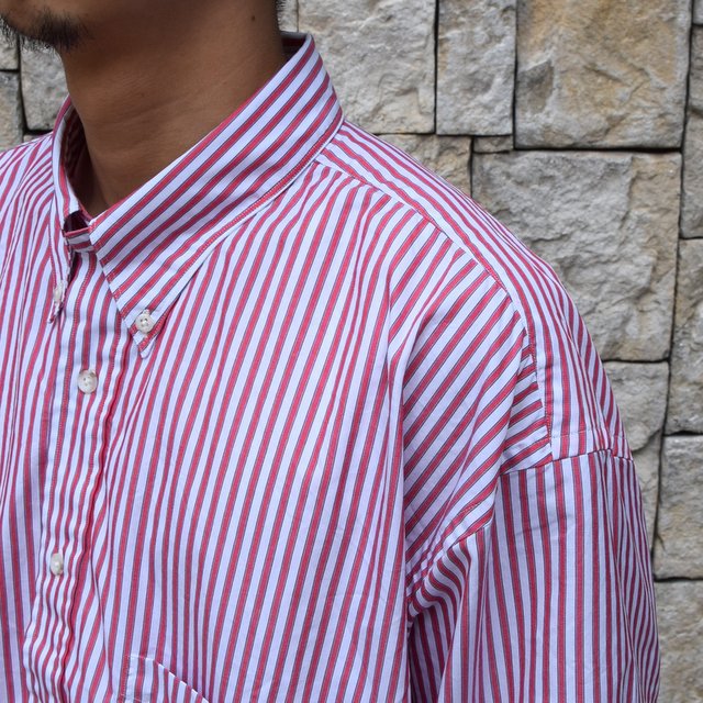 Marvine Pontiak Shirt Makers(}[B|eBAbNVc[J[Y)/B.D Shirt -RED STRIPE-(6)