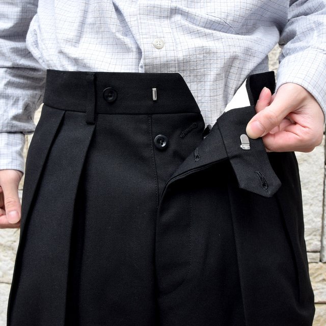 【2020 SS】NEAT(ニート)/ HOPSACK ''WIDE'' -BLACK- #20-01HSW-BK(6)