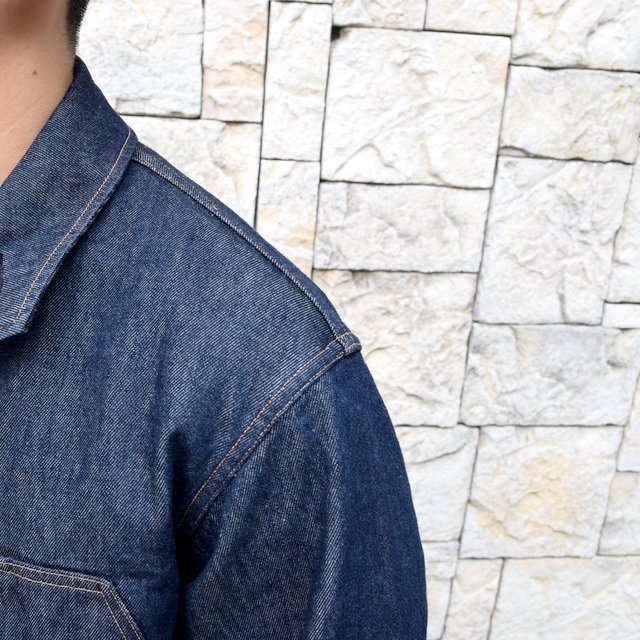【2020 SS】 AURALEE(オーラリー)/ HARD TWIST DENIM BLOUZON -INDIGO- #A20SB01DM(6)