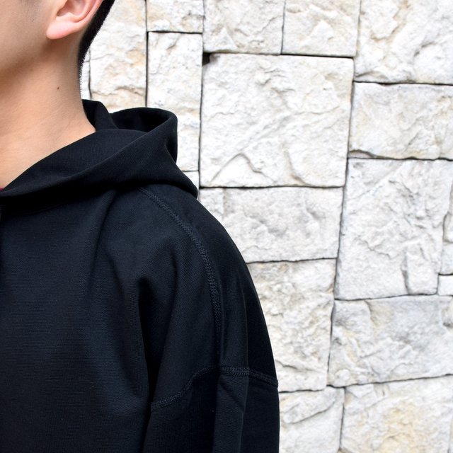 【2020 SS】AURALEE(オーラリー)/ SUPER SOFT SWEAT BIG P/O PARKA -BLACK- #A20SP01GU(6)
