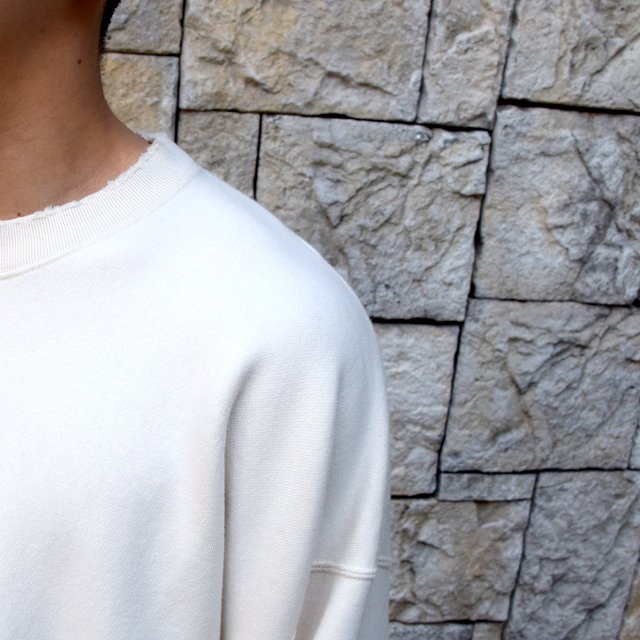 【2020 SS】stein(シュタイン)/ DOUBLE PATTERN REBUILD SWEAT LS -OFF WHITE- #ST136-WH(6)