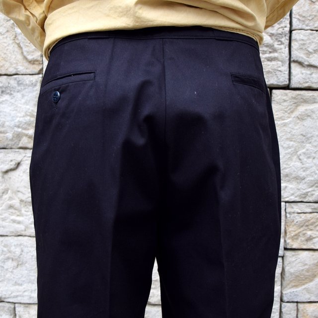 【2020 SS】blurhms(ブラームス) / HIGH COUNT TWILL CENTRAL SLIT PANTS -NAVY- #BHS-20SS016(6)