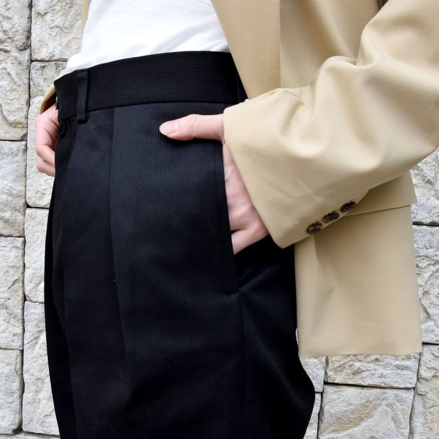 【2020 SS】NEAT(ニート)/ COTTON PIQUE ''TAPERED'' -BLACK- #20-01CPT(6)
