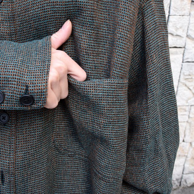 【2020 SS】HOMELESS TAILOR(ホームレステイラー)/ STAND COLLAR SHIRT -2色展開- #HTKS-003(6)